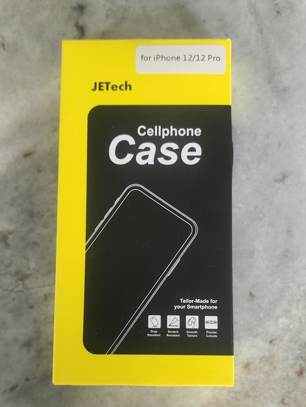 Black Cellphone Case for iPhone 12/12 Pro
